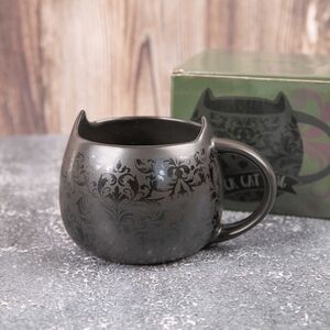Black Cat Lady  Ear MugDark, dreamy, and purrfect for your morning brew!